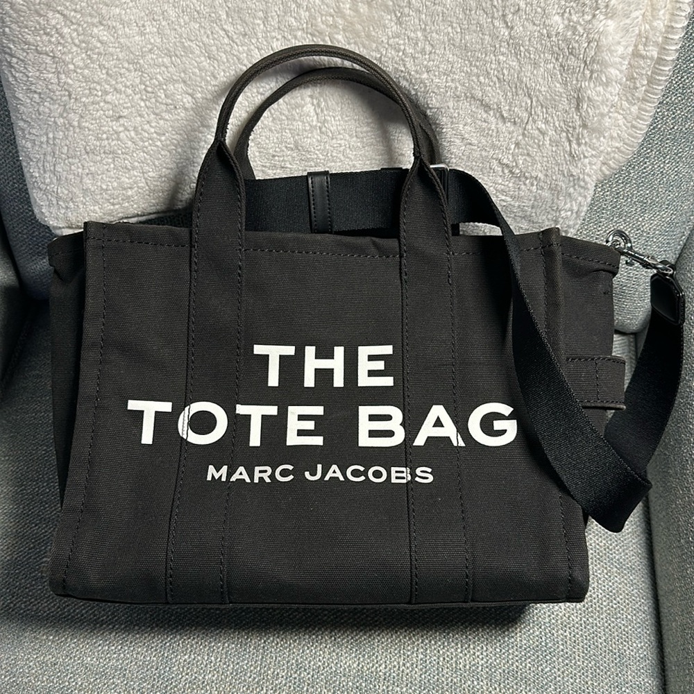 Marc Jacobs The Tote Bag in Black canvas, size medium